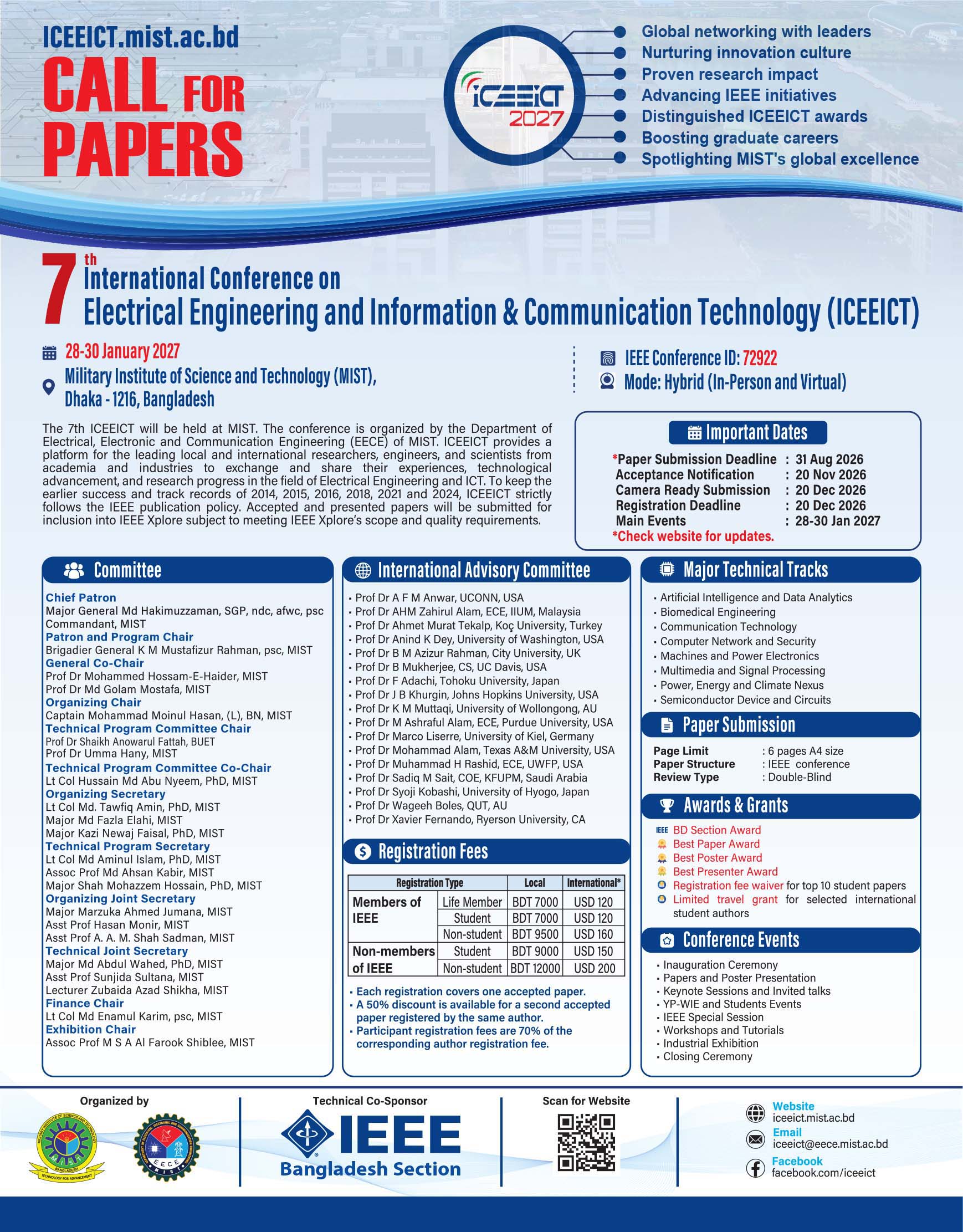 ICEEICT 2027 Call for Papers